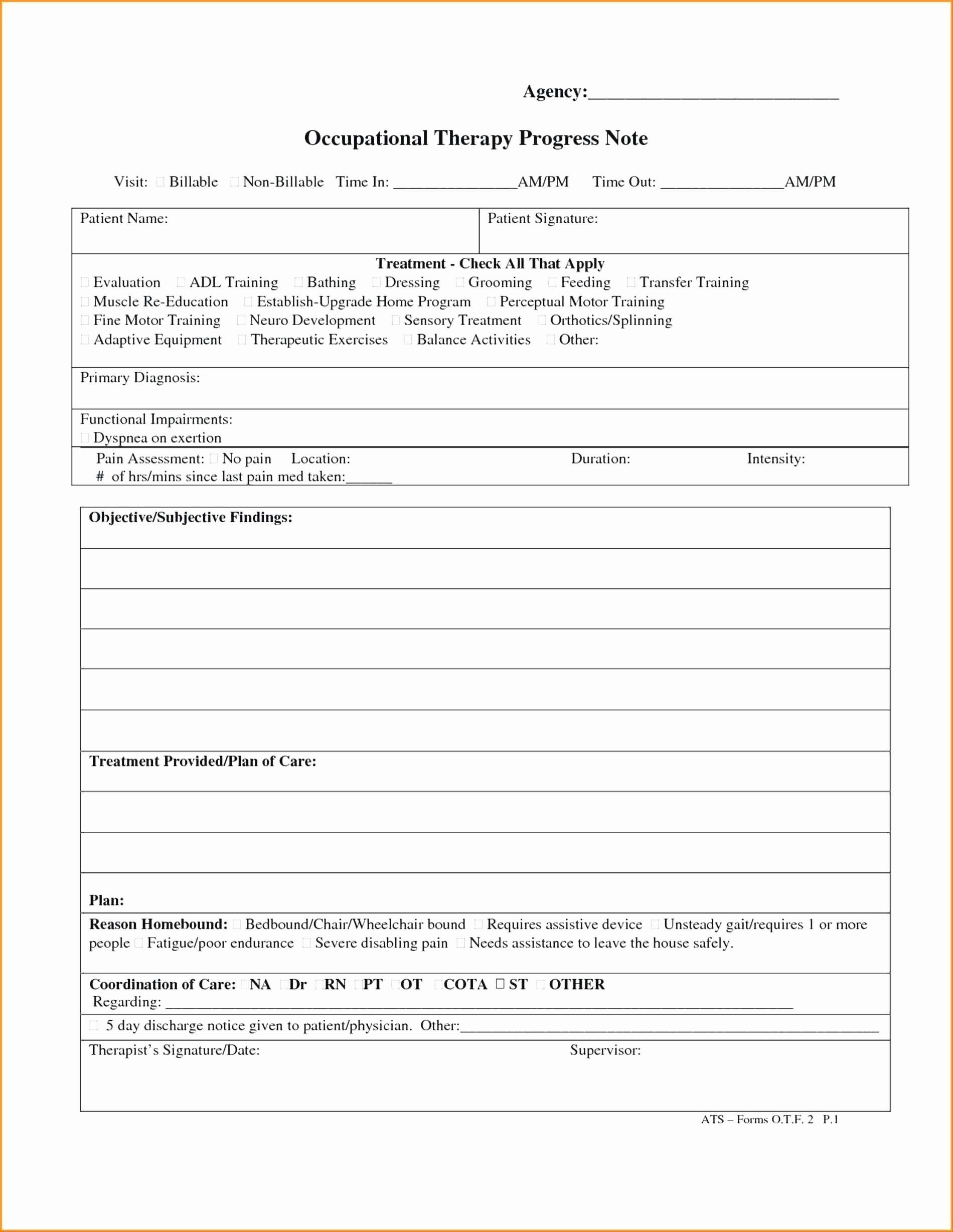 Counseling Progress Note Template Awesome Free Counseling Progress Notes Template Best 25
