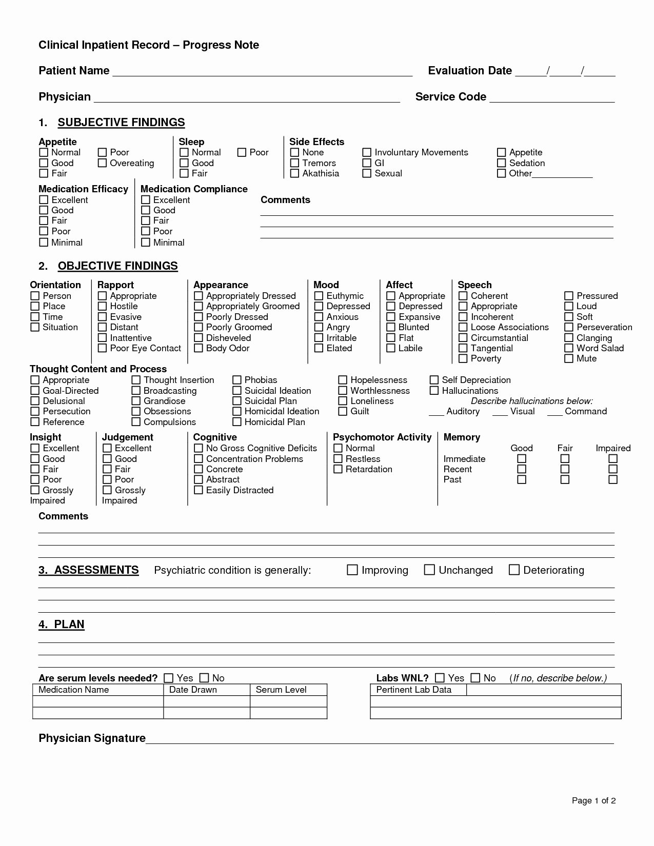 Counseling Progress Note Template Best Of Template