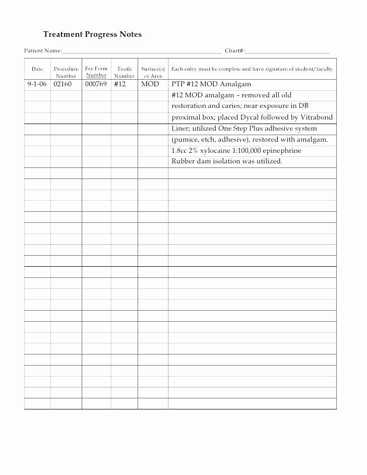 Counseling Progress Note Template Inspirational Counseling Progress Notes Template therapy Progress Note