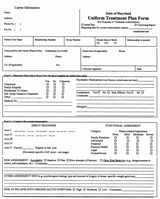 Counseling Treatment Plan Template Pdf Fresh Progress Note Template for Mental Health Counselors