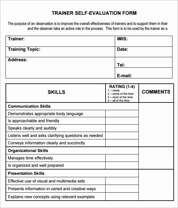 Course Evaluation form Template Fresh 9 Training Evaluation form Sample – Free Examples &amp; format
