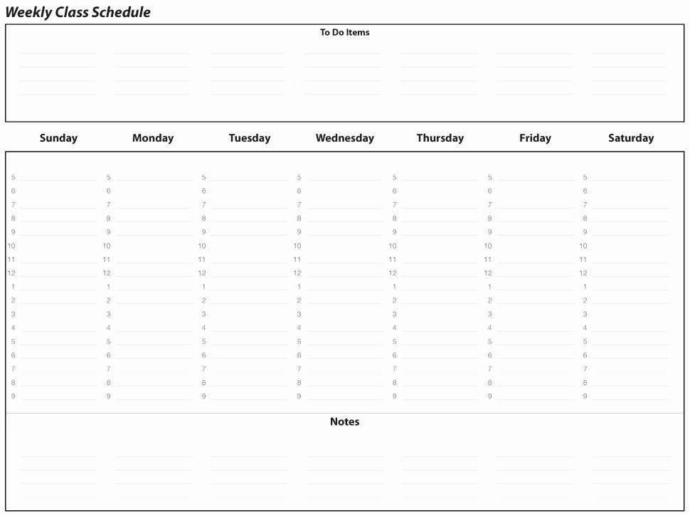 Course Schedule Planner Template Fresh Weekly Class Schedule Maker