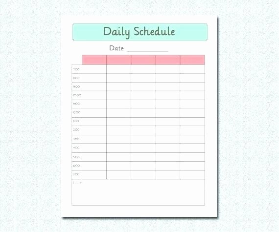 Course Schedule Planner Template Unique Daily Class Schedule Template – Peero Idea