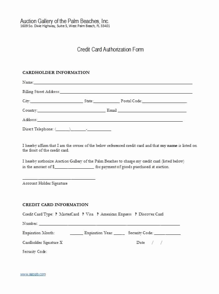 Credit Card Payment form Template New 41 Credit Card Authorization forms Templates Ready to Use