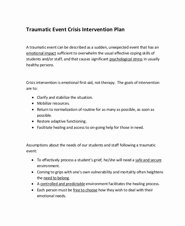 Crisis Management Plan Template Beautiful Crisis Plan Template 9 Free Word Pdf Documents