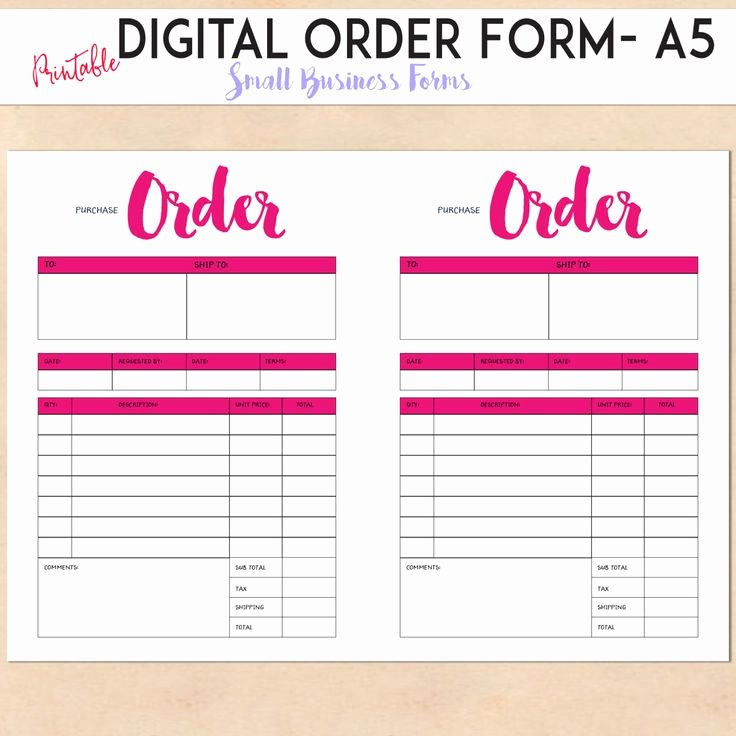 Custom order form Template Awesome 17 Best Ideas About order form On Pinterest
