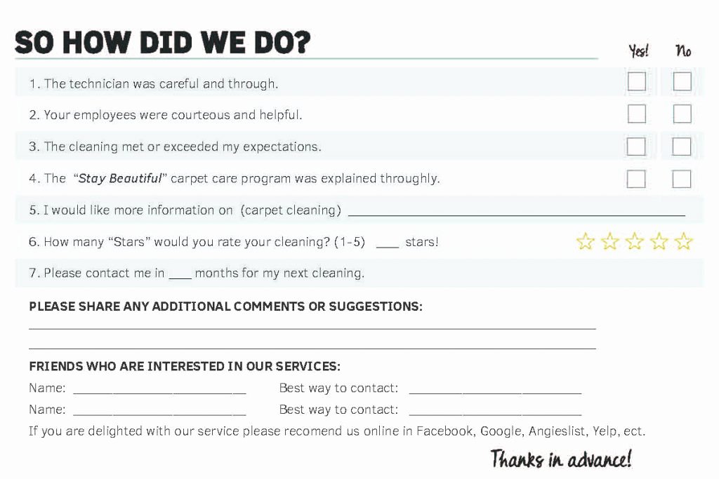 Customer Comment Card Template Best Of How to Track Your Tech’s Service Performance