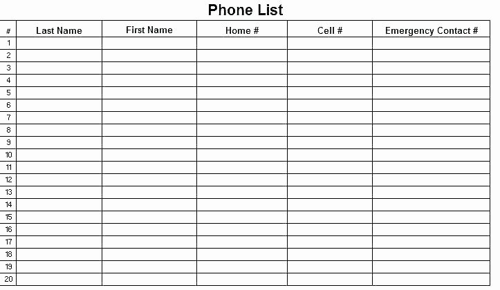 Customer Contact List Template Unique Contact List Excel Template – Puebladigital