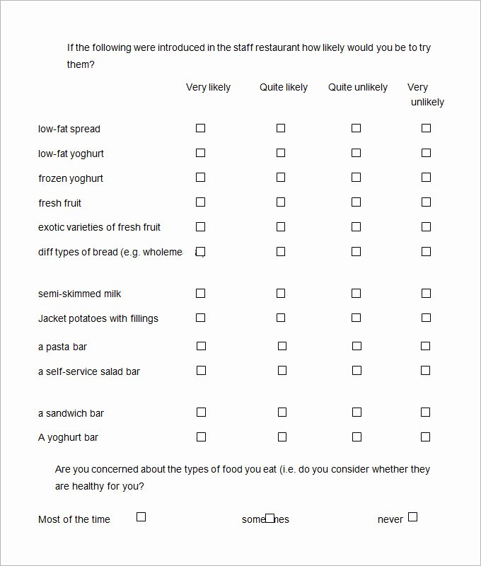 Customer Satisfaction Survey Template Word Fresh Customer Satisfaction Survey Template 10 Free Pdf Word