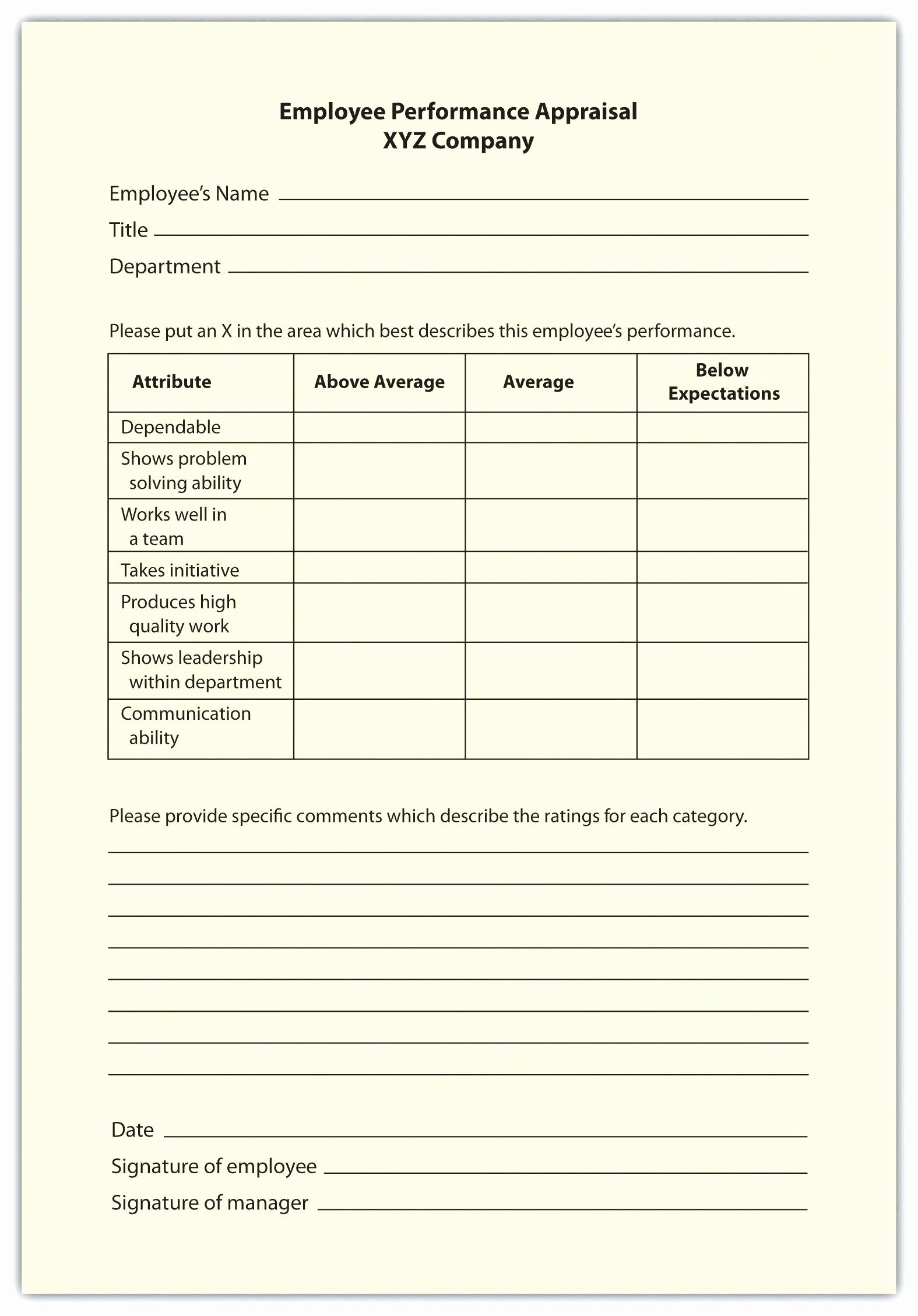 Customer Service Performance Review Template Luxury Performance Appraisal Template Word Appraisal Template
