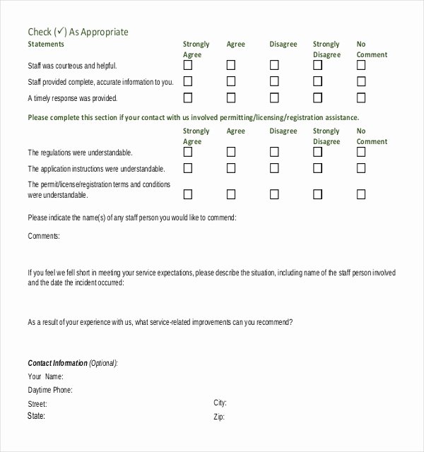 Customer Service Survey Template Elegant 21 Feedback Survey Templates – Free Word Pdf Apple