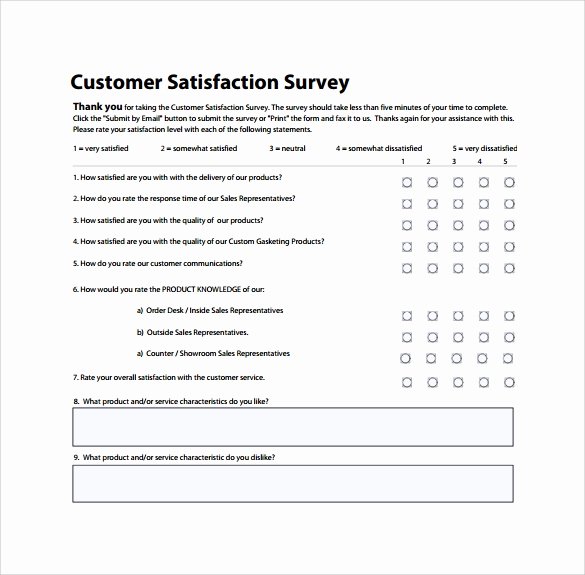 Customer Service Survey Template Luxury 13 Sample Customer Satisfaction Survey Templates to