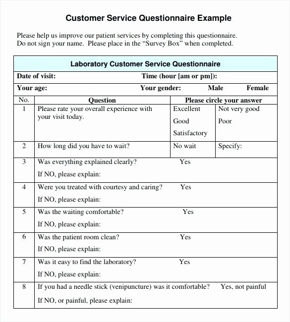 Customer Service Survey Template Luxury for Example A Study Regarding the Behaviors Students