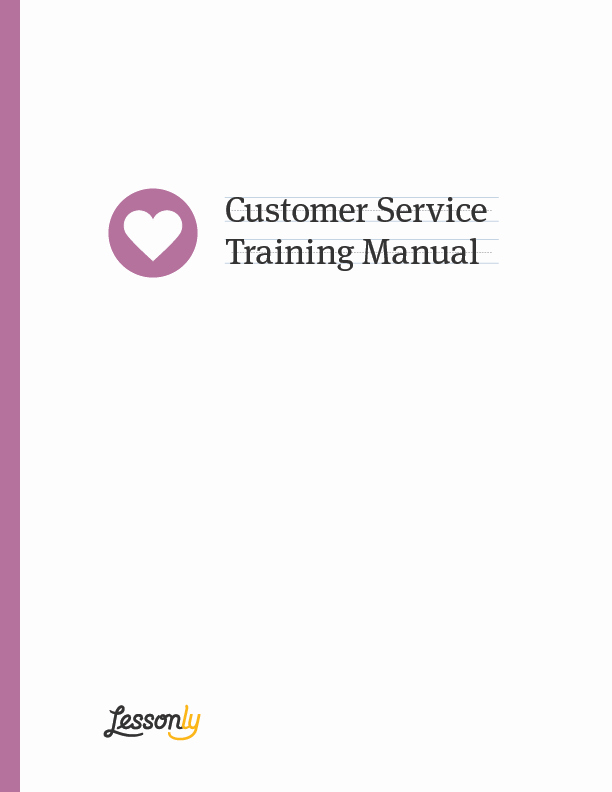 Customer Service Training Manual Template New Free Customer Service Policy Example Lessonly