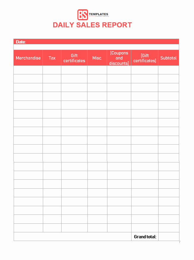 Daily Activity Report Template Excel Lovely Sales Report Templates – 10 Monthly and Weekly Sales
