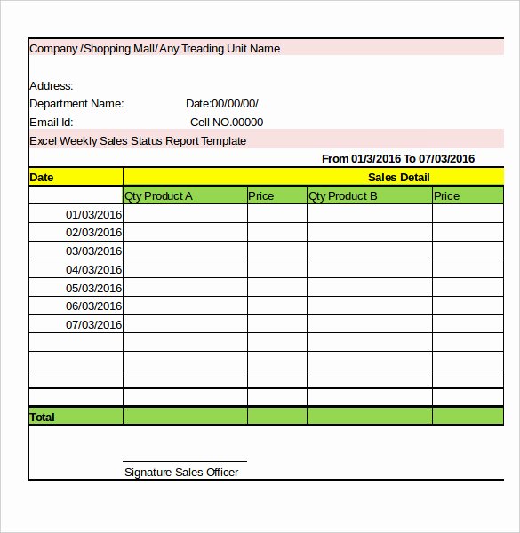 Daily Activity Report Template Excel New 33 Weekly Activity Report Templates Pdf Doc
