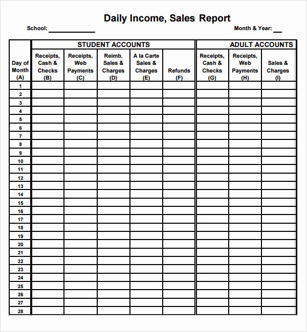 Daily Activity Report Template Excel New Sales Report Template 9 Free Pdf Doc Download