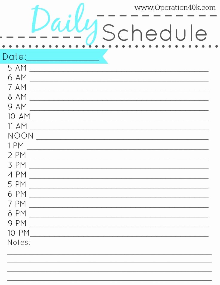 Daily Activity Schedule Template Awesome 25 Best Daily Schedule Printable Ideas On Pinterest