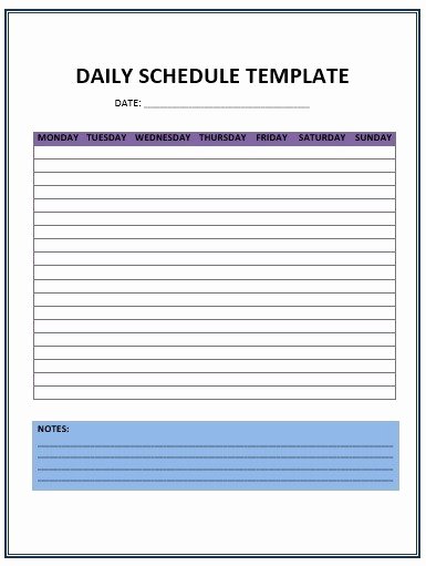 Daily Activity Schedule Template Best Of 8 Free Sample Kids Activity Schedule Templates Printable