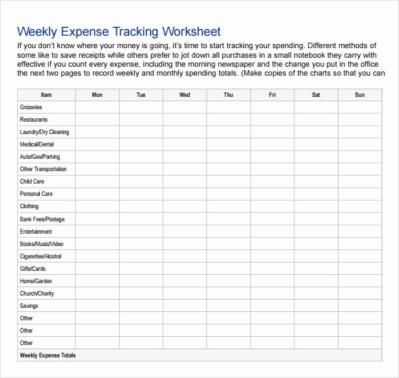 Daily Budget Template Excel Best Of 8 Sample Expense Tracking Templates to Download