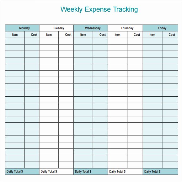Daily Budget Template Excel Fresh 8 Sample Expense Tracking Templates to Download