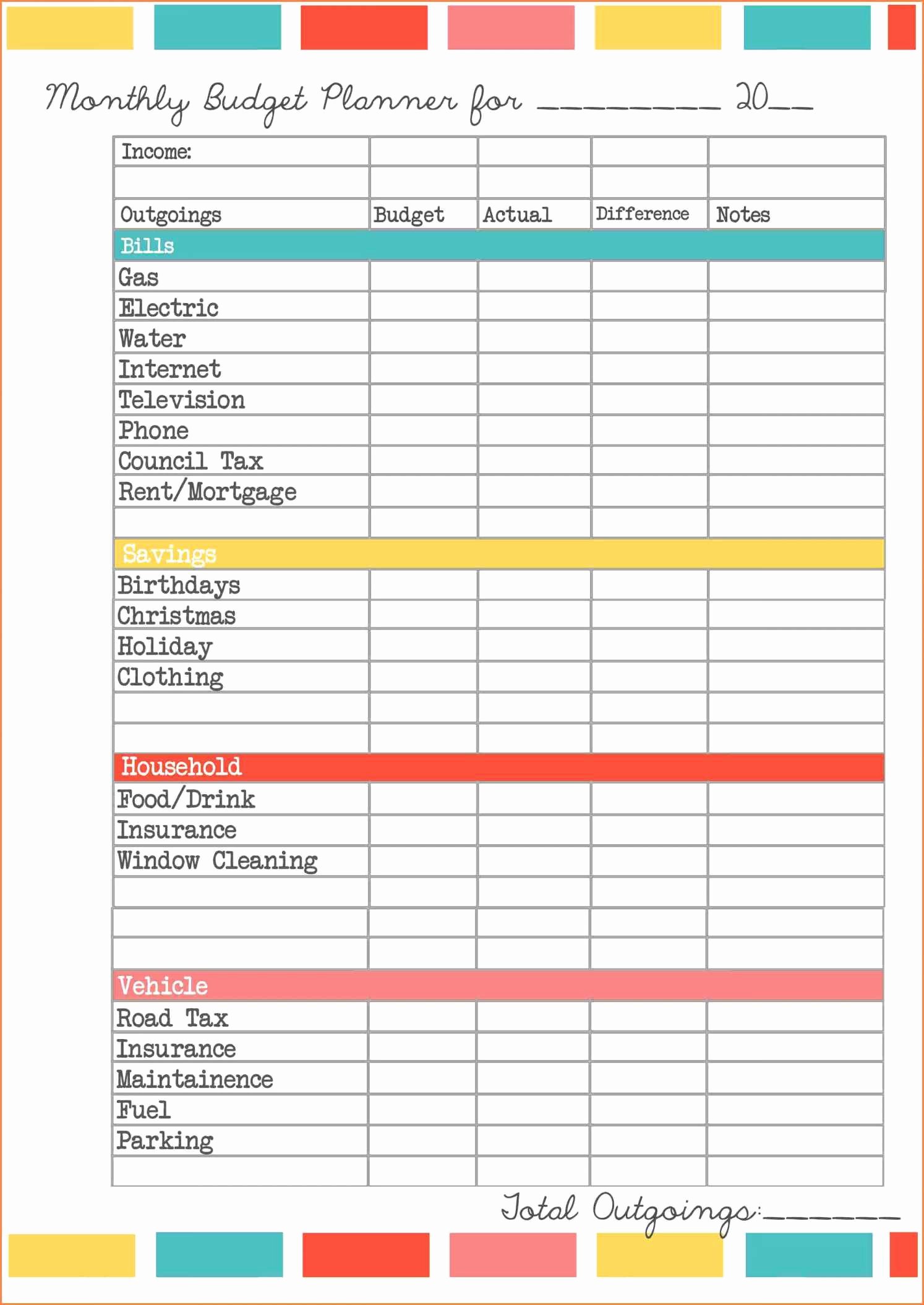 Daily Budget Template Excel Luxury Daily Expense Tracker Excel