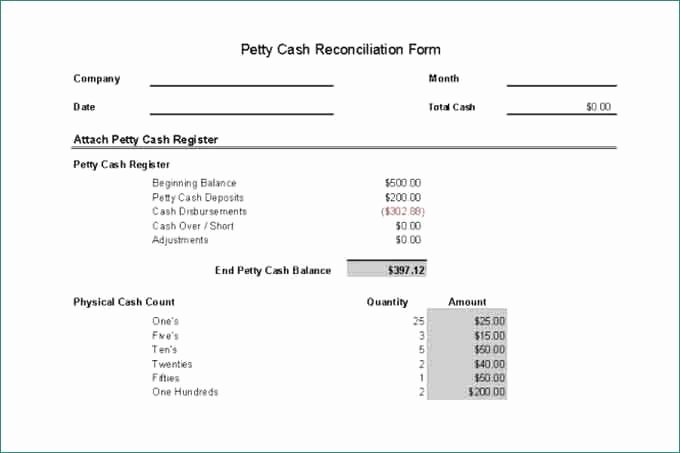 Daily Cash Reconciliation Template Fresh Cash Reconciliation Template Rustic Cash and Banking