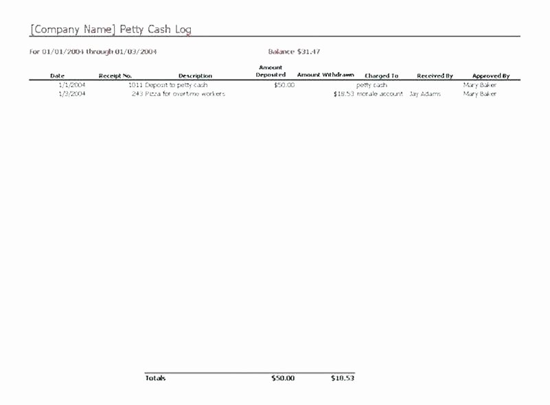 Daily Cash Reconciliation Template Inspirational Manage Your Petty Cash Using This Accessible form Template