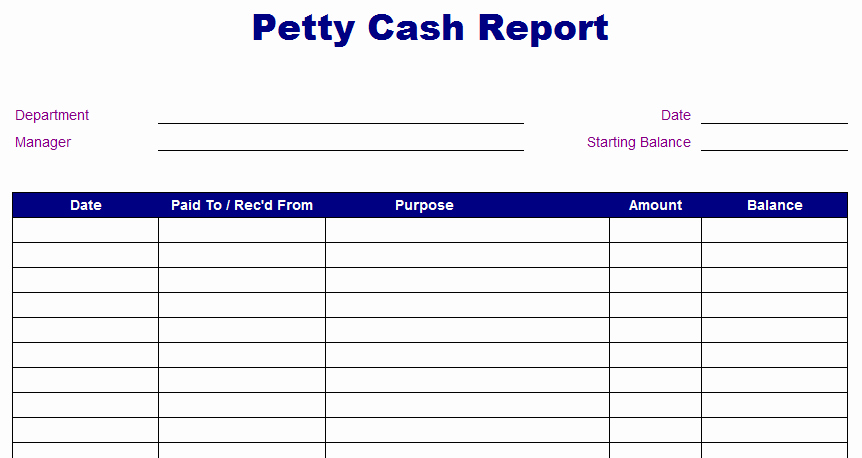 Daily Cash Report Template Excel Beautiful Petty Cash Sheet Template to Pin On Pinterest