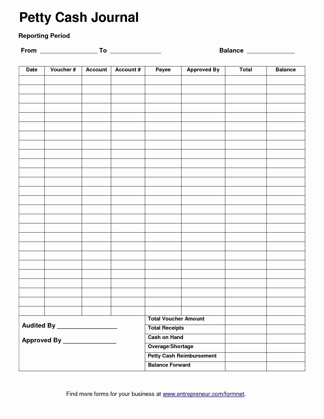 Daily Cash Report Template Excel Fresh Template for Petty Cash Petty Cash Report Template Excel