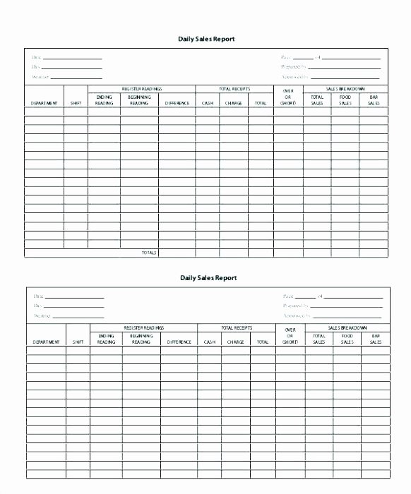 Daily Cash Report Template Excel Lovely General Store Daily Sales Report Template formal Word