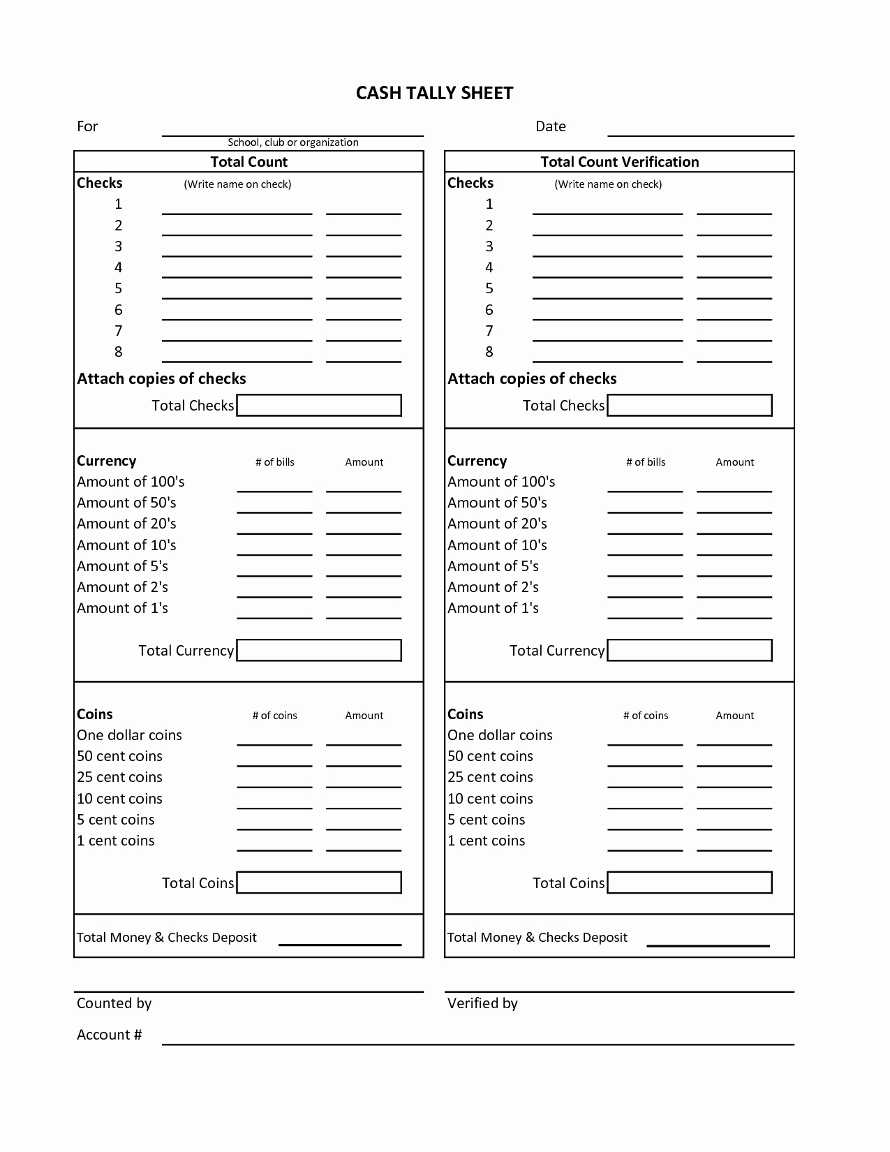 Daily Cash Sheet Template Excel Best Of Best S Of Cash Count Sheet Excel Cash Drawer Count