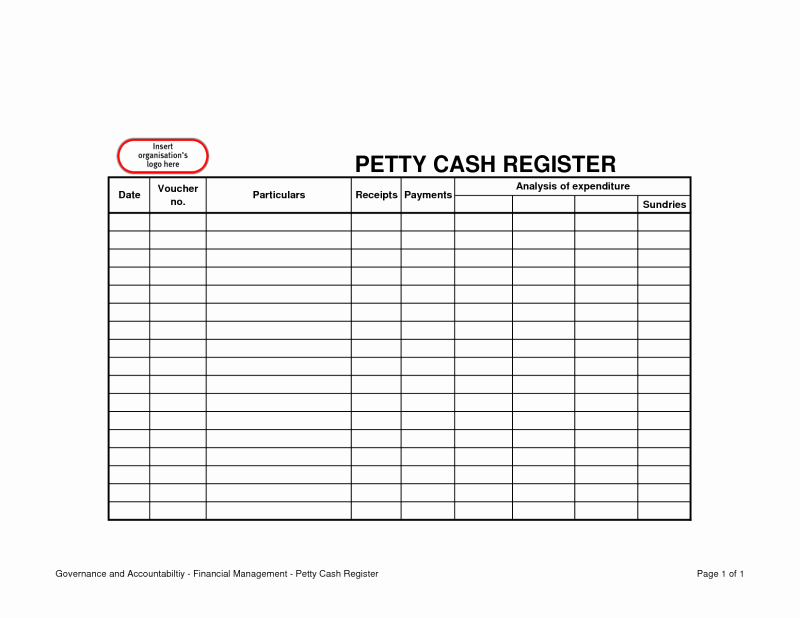 Daily Cash Sheet Template Excel Elegant 4 Petty Cash Log Templates Excel Xlts