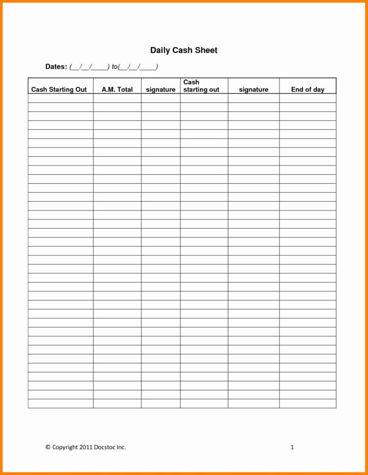 Daily Cash Sheet Template Excel Luxury Daily Cash Flow Spreadsheet – Spreadsheet Template