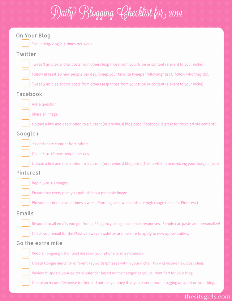 Daily Checklist Template Excel Beautiful 9 Daily Checklist Templates Excel Templates