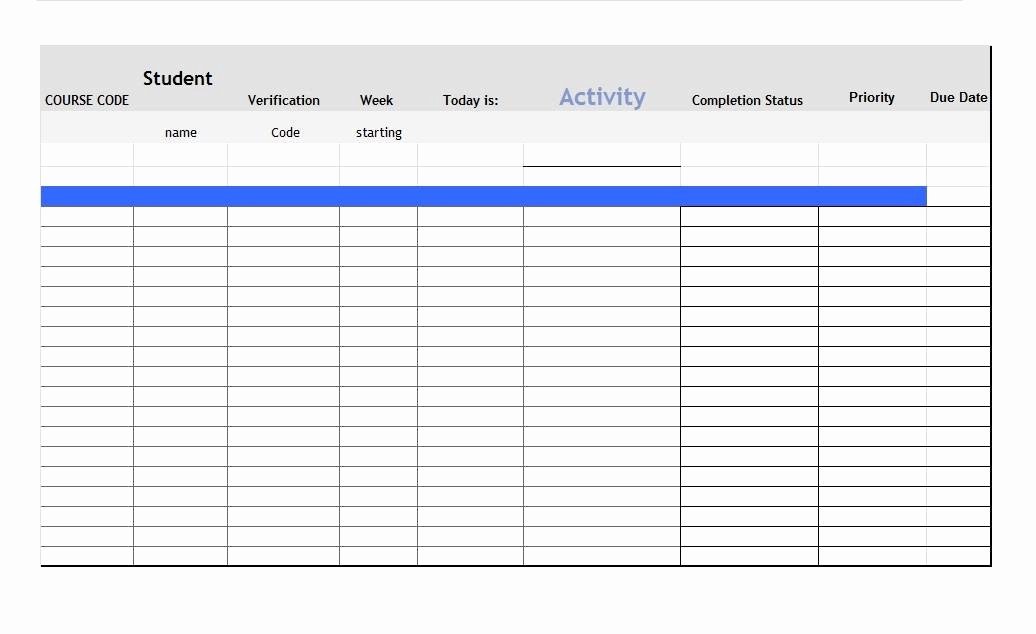 Daily Checklist Template Excel Luxury Blank Daily Checklist Template