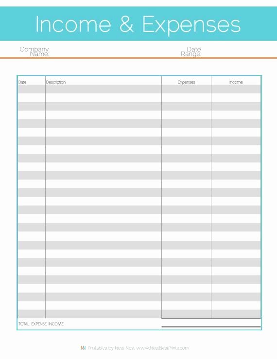 Daily Expense Tracker Template Lovely Free Printable In E Expense Tracker Business