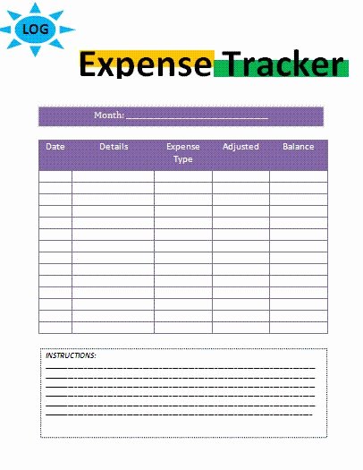 Daily Expense Tracker Template Lovely Project Management Expense Tracking Template