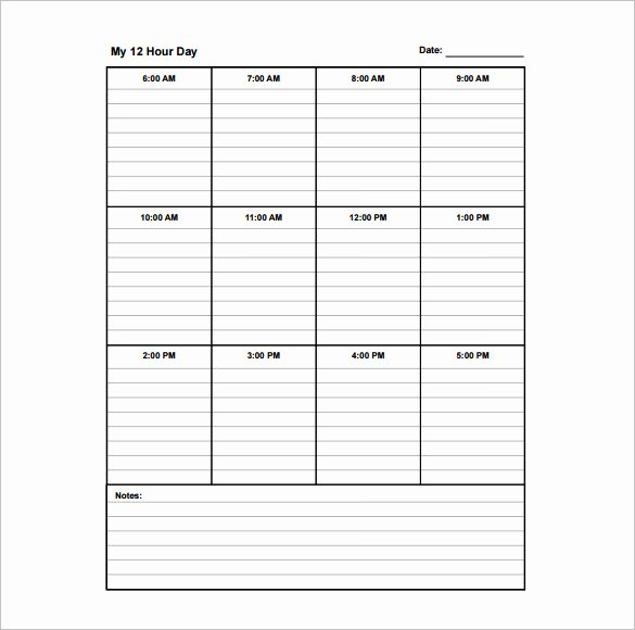 Daily Hourly Schedule Template Best Of School Schedule Template 13 Free Word Excel Pdf