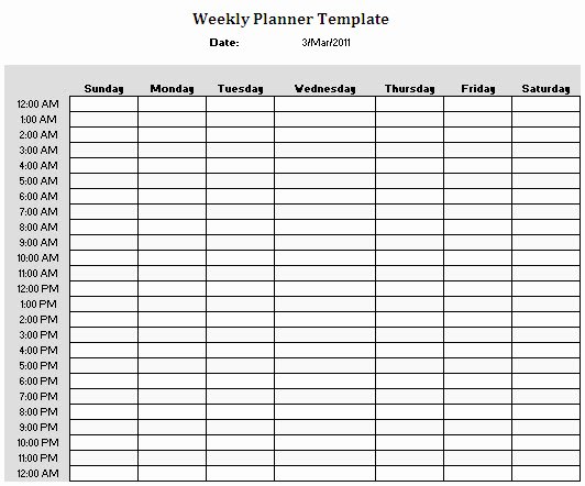 Daily Hourly Schedule Template New 8 Best Of 24 Hour Calendar Printable 24 Hour
