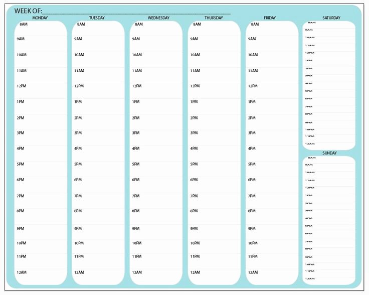 Daily Hourly Schedule Template New Best 25 Daily Schedule Template Ideas On Pinterest