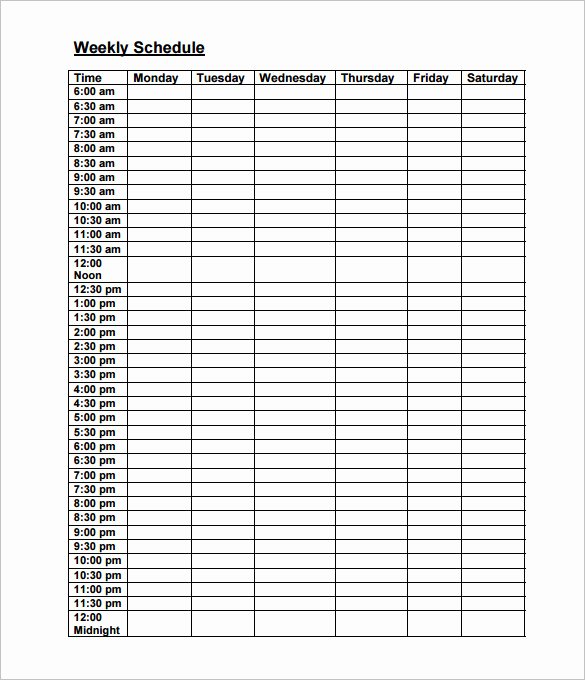 Daily Hourly Schedule Template Unique Daily Hourly Work Schedule Template Templates Resume