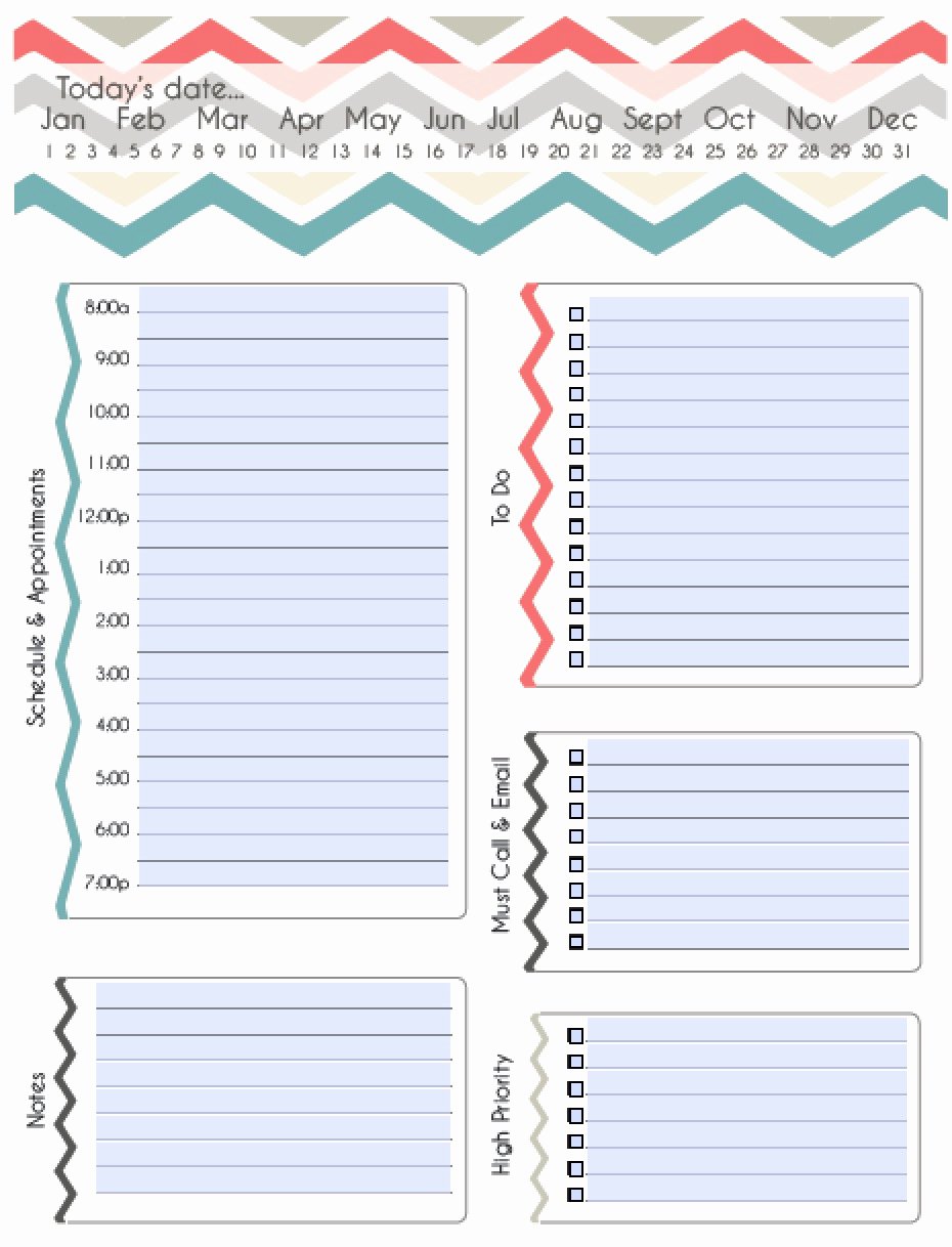 Daily Schedule Template Pdf Unique Download Daily Schedule Planner Templates Pdf