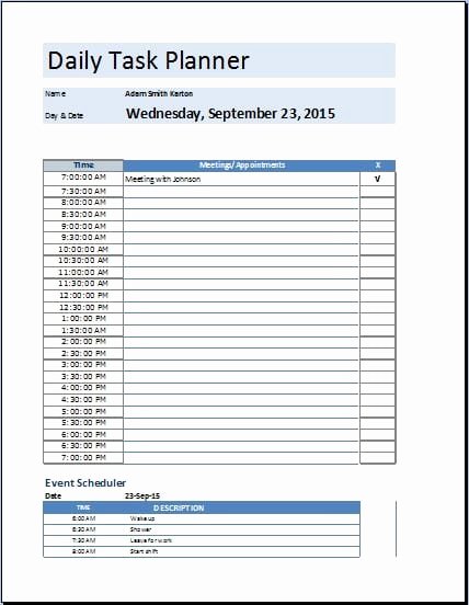 Daily Task List Template Beautiful 5 Task List Templates formats Examples In Word Excel
