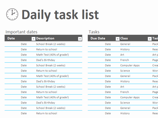 Daily Task List Template Inspirational 12 Task List Templates Word Excel Pdf formats
