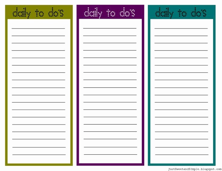 Daily Task List Template Lovely Printable Task List