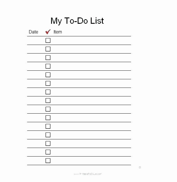 Daily Task List Template Word Best Of to Do List Template Free Daily Task Word Temp