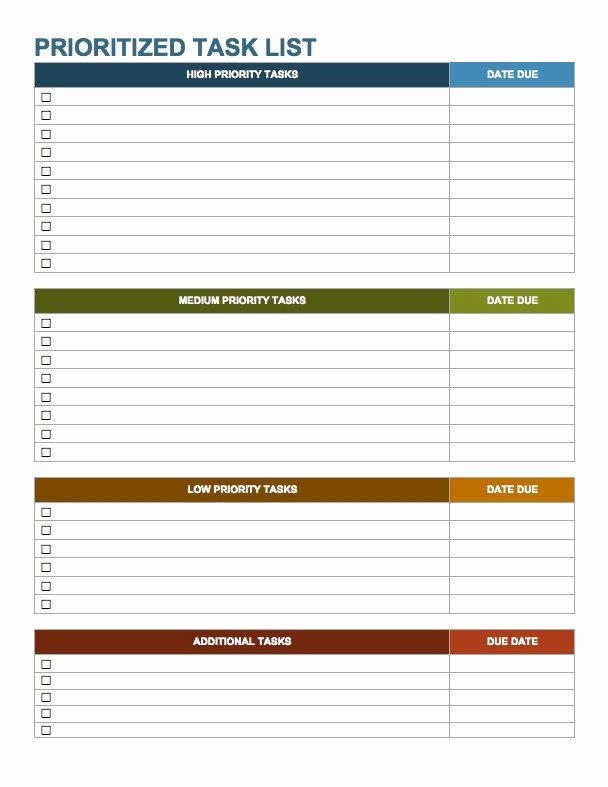 Daily Task List Template Word Inspirational Weekly Work to Do List Template