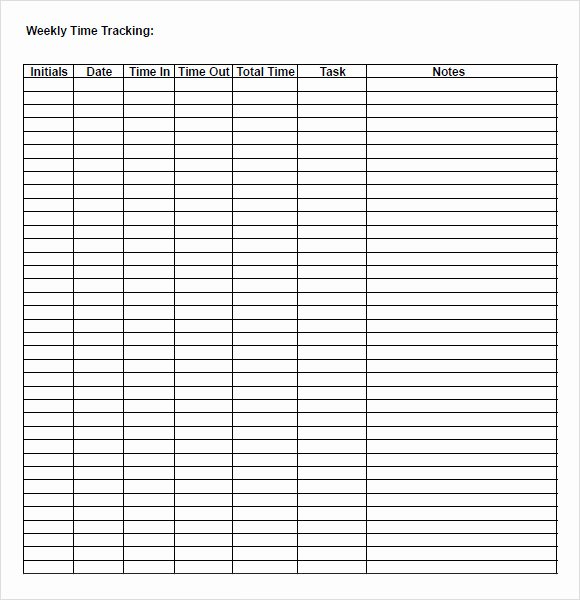 Daily Time Tracking Template Fresh 11 Time Tracking Templates