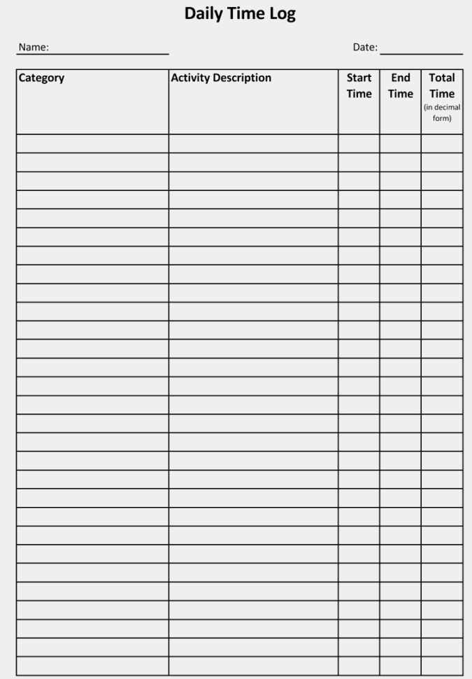 Daily Time Tracking Template Inspirational Daily Time Tracking Spreadsheet – Spreadsheet Template